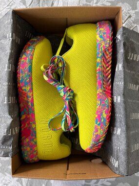 NEW in box NoBull SF Trainer+ neon yellow swirl